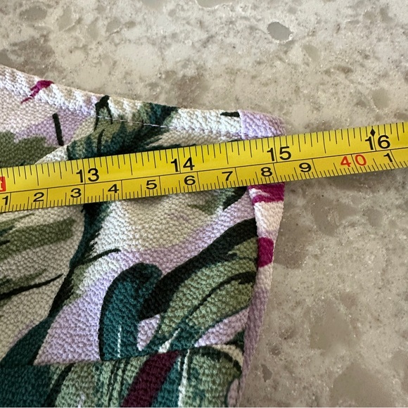 Jennifer Lopez Lilac/ Light Purple Tropical Floral Wrap Maxi Dress XS - Picture 11 of 14